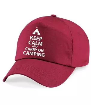 Сохраняйте спокойствие и продолжайте походный бейсбол 60 SECOND MAKEOVER, коричневый