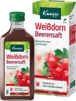 Сок боярышника для сердца и кровообращения 200 мл. Kneipp