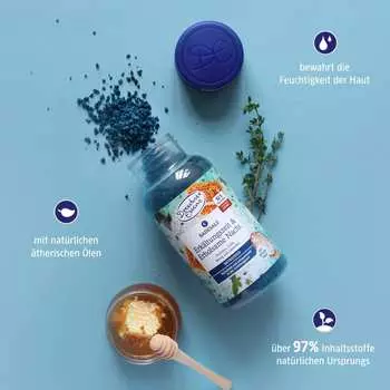 Соль для ванн холодное время и усилитель Спокойной ночи 600г. Dresdner Essenz