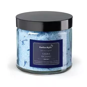 Соль для ванн с голубой глиной и травами - глубины океана, 300 г Kwatera Myda