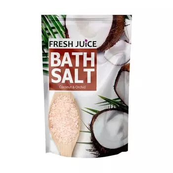 Соль для ванн с кокосом и орхидеей Fresh Juice, 500 гр
