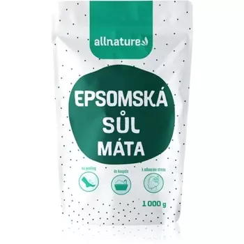 Соль для ванн с мятой и экстрактом Эпсома 1000 г Allnature