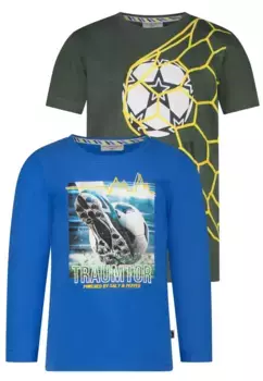 СОЛЬ И ПЕРЕЦ Футболка "Гол мечты" с великолепным футбольным мотивом Salt And Pepper, зеленый