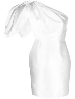 Solace London платье мини Hayes с объемными рукавами, белый