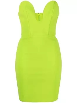 Solace London платье мини с вырезом в форме сердца, зеленый