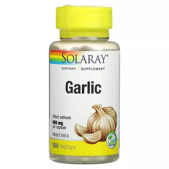 Solaray, чеснок, 600 мг, 100 капсул VegCaps
