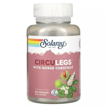 Solaray CircuLegs с конским каштаном, 120 капсул