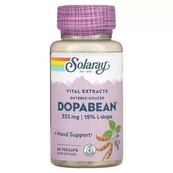 Solaray DopaBean мукуна жгучая 60 вегетарианских капсул