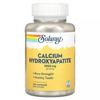 Solaray Гидроксиапатит кальция 1000 мг 120 капсул (250 мг на капсулу)
