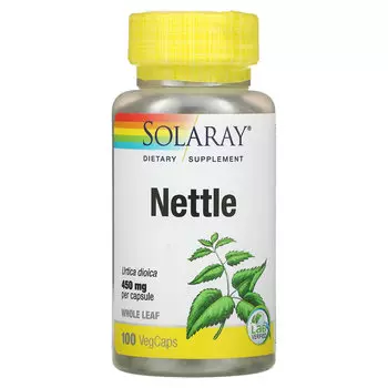 Solaray, крапива, 450 мг, 100 капсул VegCap