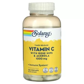 Solaray Vitamin C Timed-Release 1,000 mg 250 VegCaps
