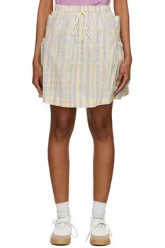 Соленая мини-юбка Story Mfg., цвет coast check block