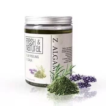 Солевой скраб для тела с водорослями, 1300 г Fresh&natural