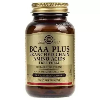 Solgar, BCAA Plus, 50 капсул