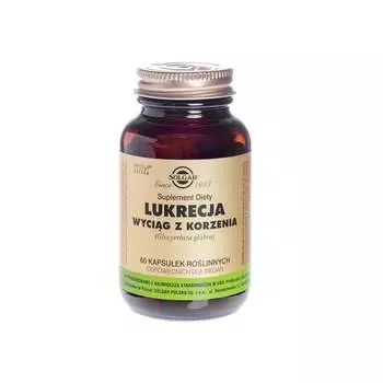 Solgar, Экстракт корня солодки, 60 капсул.