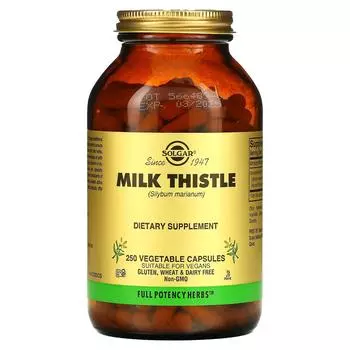 Solgar Расторопша 250 капсул на растительной основе