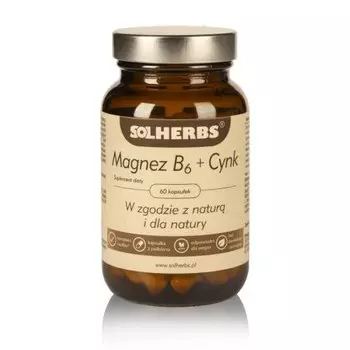 Solherbs, Магний В6 + Цинк, 60 капс. Inna