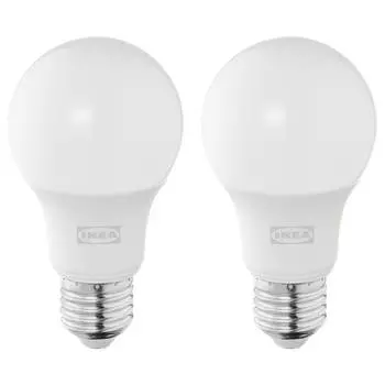 SOLHETTA СОЛХЕТТА Светодиодная лампочка E27 470 лм, шарообразный молочный IKEA
