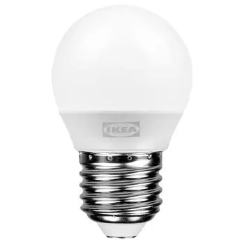 SOLHETTA Светодиодная лампа E27 470 лм, шар опалово-белый, 2700 Кельвинов IKEA