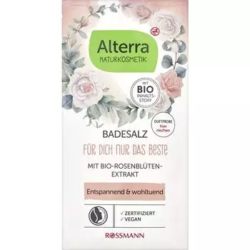 Соли для ванн Только лучшее для вас Alterra NATURKOSMETIK, 60 g