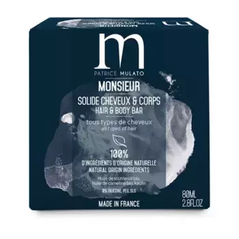 Solid Monsieur 2 In 1 Hair And Body - 80 Grams Mulato