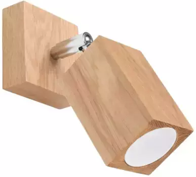 SOLLUX настенный светильник "KEKE", 1 лампочка, лампа GU10 | без лампочки, подвижный абажур SOLLUX lighting Высота: 17 см, цвет Eiche
