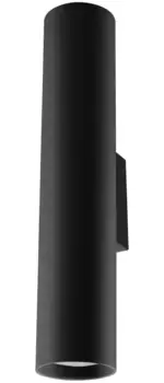 SOLLUX настенный светильник "LAGOS", 2 лампочки, лампа GU10 | без лампочки, верх светится SOLLUX lighting Высота: 30 см, черный