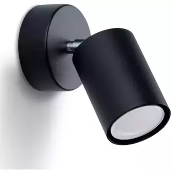 SOLLUX настенный светильник «LEMMI», 1 лампочка, GU10 | без лампочки, подвижный абажур Sollux Lighting, черный
