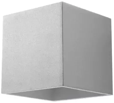 SOLLUX настенный светильник "QUAD", 1 лампочка, лампа G9 | без лампочки, верх светится SOLLUX lighting Высота: 10 см, серый