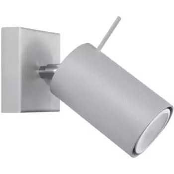 SOLLUX настенный светильник «RING», 1 лампочка, GU10 | без лампочки, подвижный абажур Sollux Lighting, серый