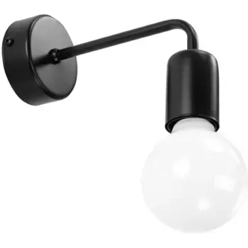 SOLLUX освещение настенный светильник «DUOMO», 1 лампочка, лампочка E27 | без лампочек, распределенный свет Sollux Lighting, черный