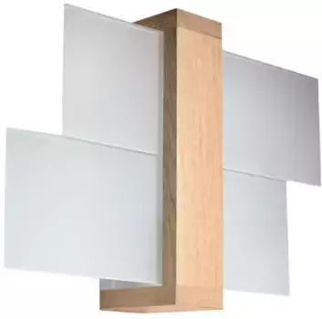 SOLLUX освещение настенный светильник "ФЕНИКС", 1 лампочка, лампочка E27 | без лампочек, распределенный свет SOLLUX lighting Высота: 30 см, цвет Naturholz