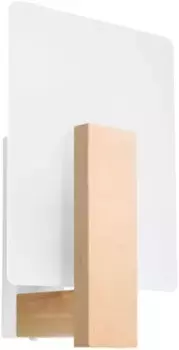 SOLLUX освещение настенный светильник "LAPPO", 1 лампочка, лампочка E14 | без лампочек, распределенный свет SOLLUX lighting Высота: 30,5 см, цвет Naturholz