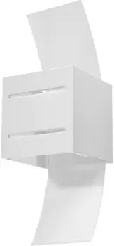 SOLLUX освещение настенный светильник "LORETO", 1 лампочка, лампочка G9 | без лампочки, верх светится SOLLUX lighting Высота: 30 см, белый