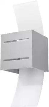 SOLLUX освещение настенный светильник "LORETO", 1 лампочка, лампочка G9 | без лампочки, верх светится SOLLUX lighting Высота: 30 см, серый