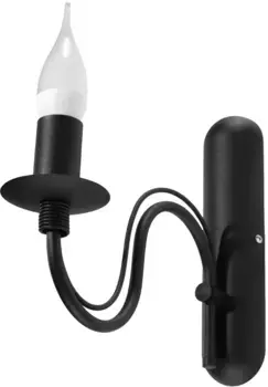 SOLLUX освещение настенный светильник "MINERWA", 1 лампочка, лампочка E14 | без лампочек, распределенный свет SOLLUX lighting Высота: 25 см, черный