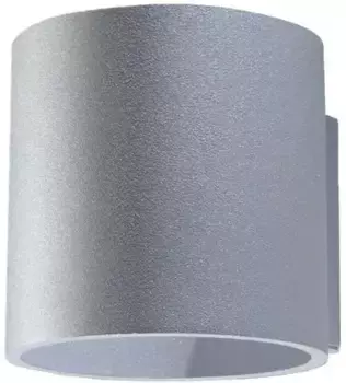 SOLLUX освещение настенный светильник "ORBIS", 1 лампочка, лампа G9 | без лампочки, верх светится SOLLUX lighting Высота: 10 см, серый