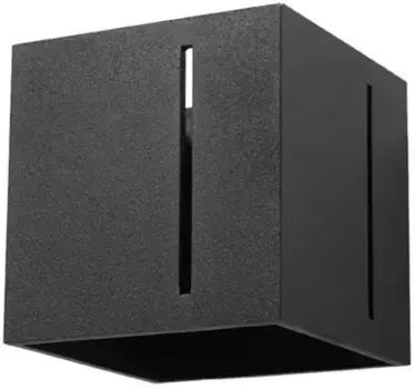 SOLLUX освещение настенный светильник "PIXAR", 1 лампочка, лампочка G9 | без лампочки, линейная перфорация абажура, подсвечивается верхняя часть SOLLUX lighting Высота: 10 см, черный