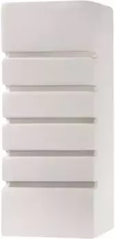 SOLLUX освещение настенный светильник "САМИР", 1 лампочка, лампочка E27 | без лампочки, верх светится SOLLUX lighting Высота: 26 см, белый