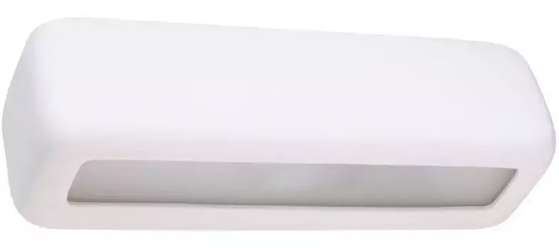 SOLLUX освещение настенный светильник "SUBANI", 1 лампочка, лампочка E27 | без лампочки, верх светится SOLLUX lighting Высота: 10 см, белый