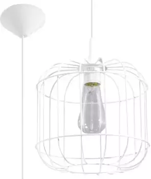 SOLLUX освещение подвесной светильник "CELTA", 1 лампочка, лампочка E27 | без лампы, слякотный режим SOLLUX lighting Высота: 95 см, белый