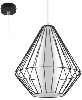 SOLLUX освещение подвесной светильник "DEMI", 1 лампочка, лампочка E27 | без лампы, слякотный режим SOLLUX lighting Высота: 130 см, черный