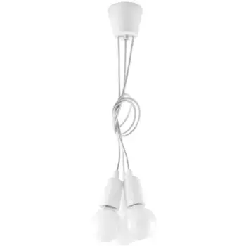 SOLLUX освещение подвесной светильник «DIEGO», 3 лампочки, лампа E27 | без лампочки, слякотный режим Sollux Lighting, белый