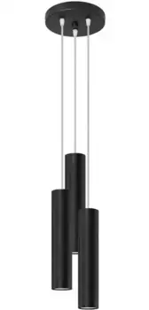SOLLUX освещение подвесной светильник "LAGOS", 3 лампочки, лампа GU10 | без лампы, слякотный режим SOLLUX lighting Высота: 110 см, черный