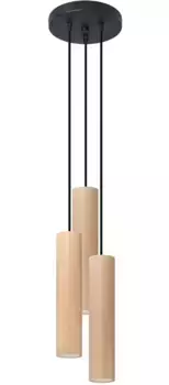 SOLLUX освещение подвесной светильник "LINO", 3 лампочки, лампа GU10 | без лампы, слякотный режим SOLLUX lighting Высота: 100 см, цвет Naturholz