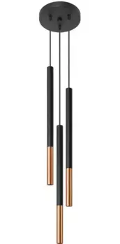 SOLLUX освещение подвесной светильник "MOZAICA", 3 лампочки, лампа G9 | без лампы, слякотный режим SOLLUX lighting Высота: 90 см, черный/медный
