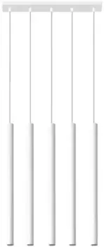 SOLLUX освещение подвесной светильник "PASTELO", 5 лампочек, лампа G9 | без лампы, слякотный режим SOLLUX lighting Высота: 90 см, белый