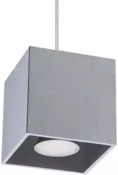 SOLLUX освещение подвесной светильник "QUAD", 1 лампочка, лампа GU10 | без лампочек, светит вниз SOLLUX lighting Высота: 110 см, серый