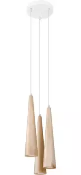SOLLUX освещение подвесной светильник "SULA", 3 лампочки, лампа GU10 | без лампы, слякотный режим SOLLUX lighting Высота: 120 см, цвет Naturholz