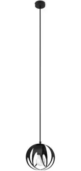 SOLLUX освещение подвесной светильник "TULOS", 1 лампочка, лампа E27 | без лампочек, распределенный свет, регулировка подвески SOLLUX lighting Высота: 125 см, черный